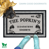 Personalized Name Ouija Halloween Welcome Mat