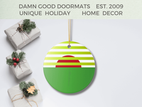 Graphic Sunset Ornament | Damn Good Doormats