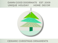 Cute 60s Trees Ornament | Damn Good Doormats