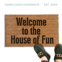 Welcome to the House of Fun | Ska Music Doormat 