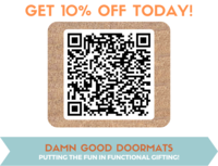YUCK FU! Funny Fuck Off doormat | Damn God Doormats