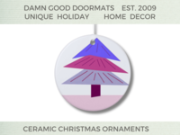 Cute 60s Trees Ornament | Damn Good Doormats