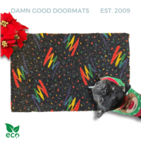 Rainbow 80's Vintage Arcade Doormat