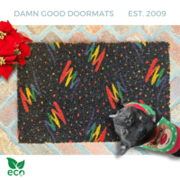 Rainbow 80's Vintage Arcade Doormat