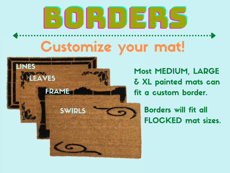 Welcome Friends! | Psychedelic Mushroom mat | Damn Good Doormats