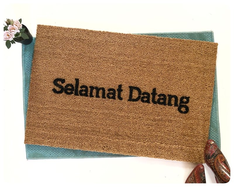 Selamat Datang- Indonesian Welcome doormat