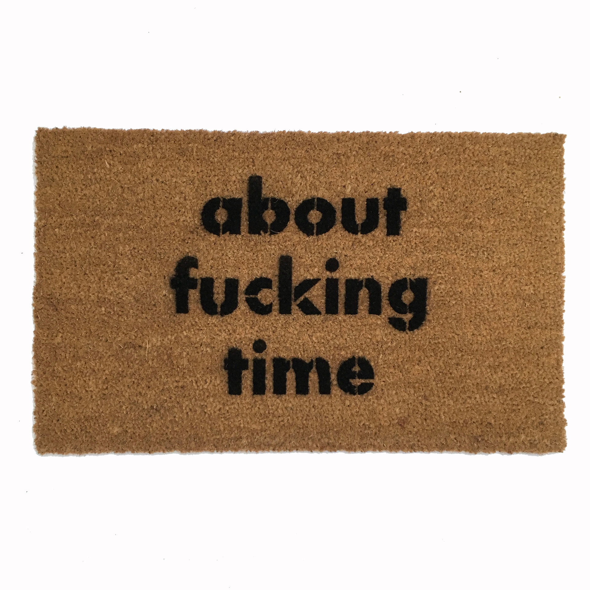 about fucking time F Bomb doormat