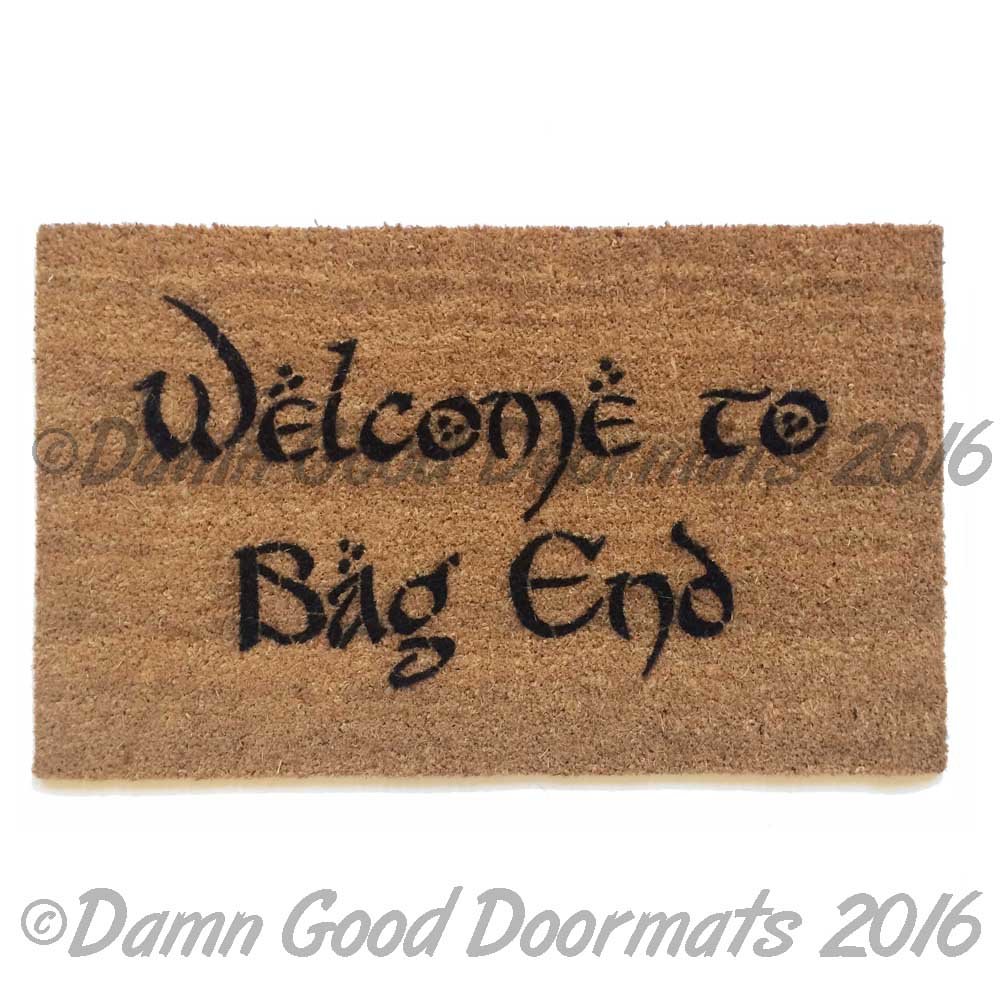 LOTR Bilbo Welcome to Bag End doormat