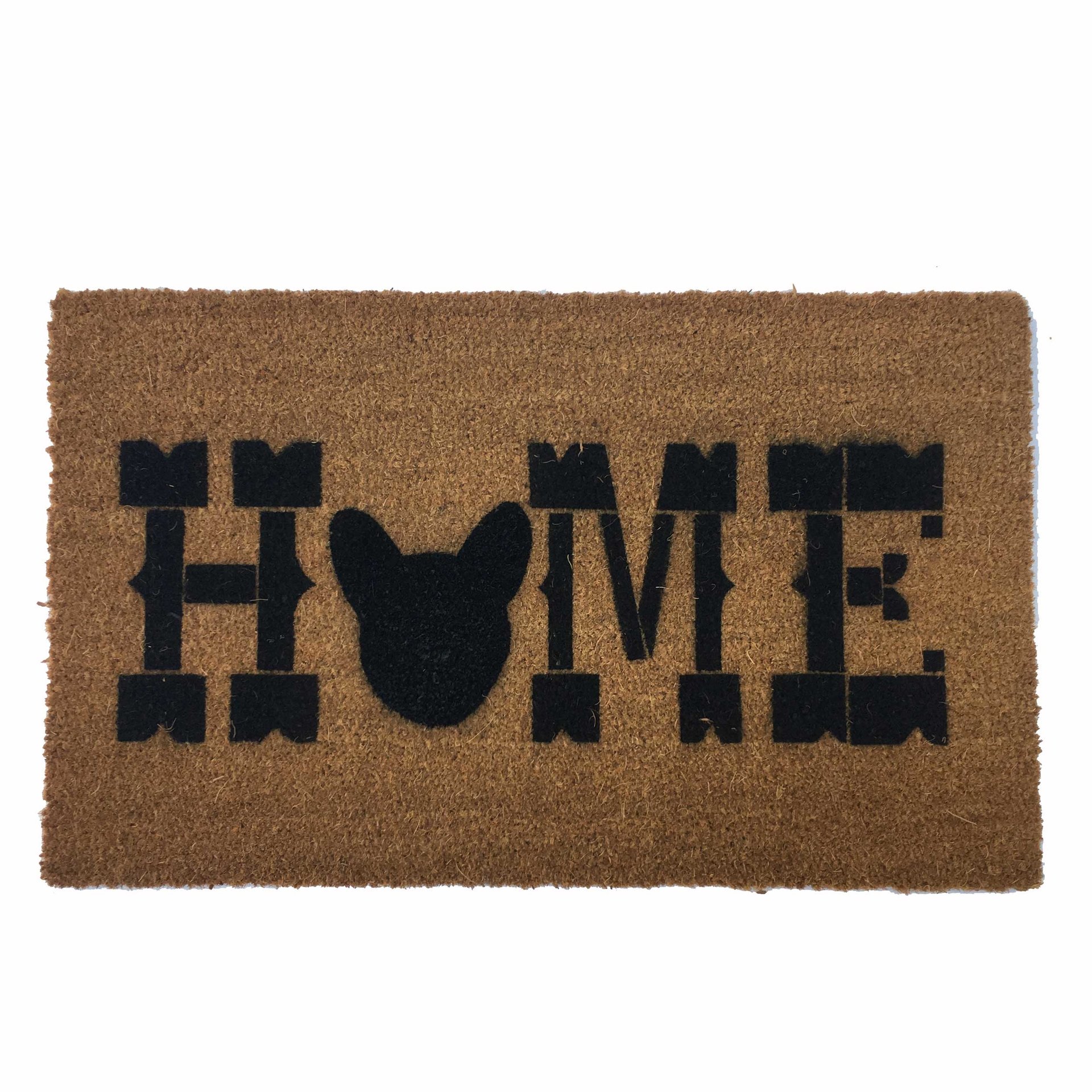 HOME French Bulldog "Frenchie" dog Frenchy squishy face custom door mat