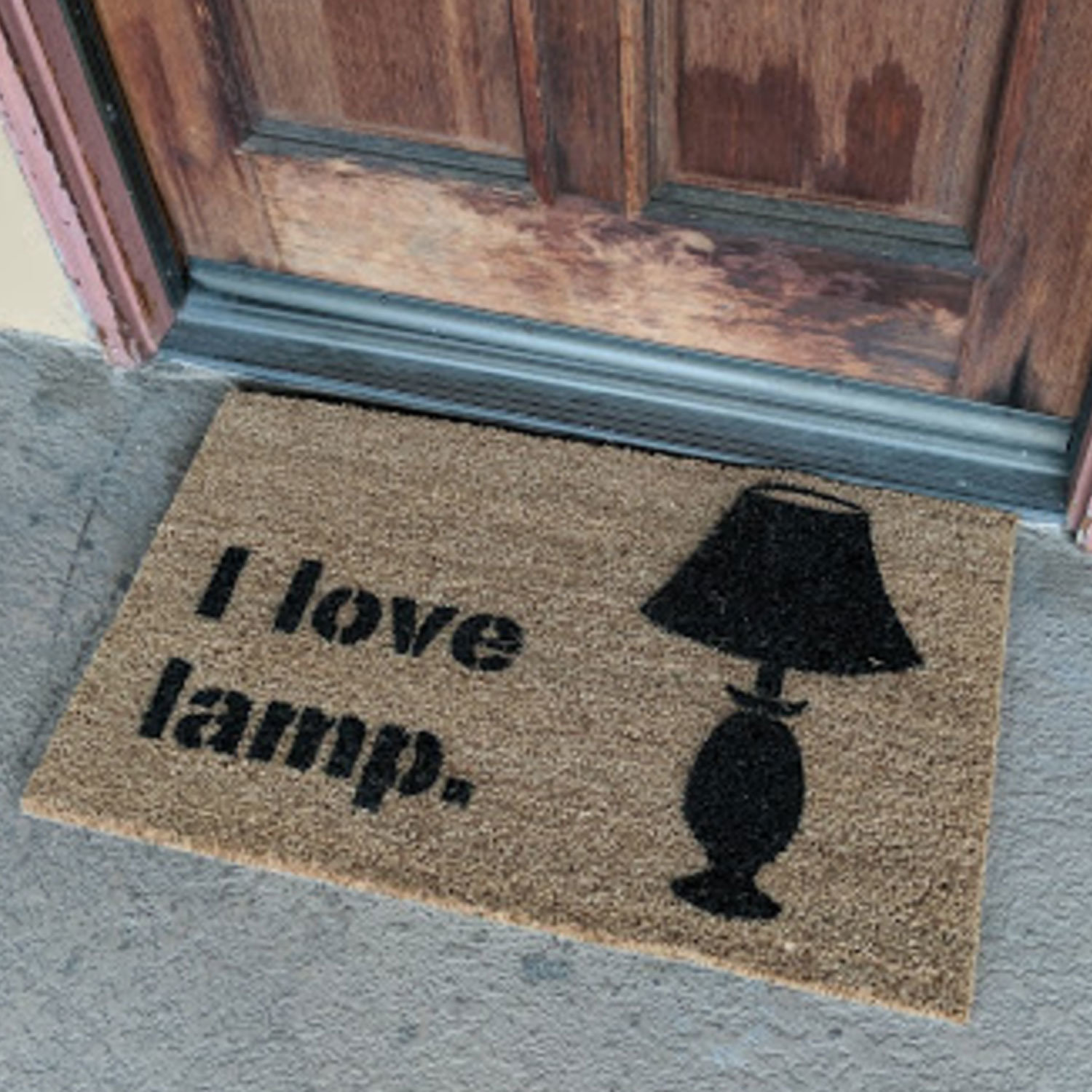 I love lamp, funny Anchorman doormat- also Linux, Apache, MySQL and PHP nerd