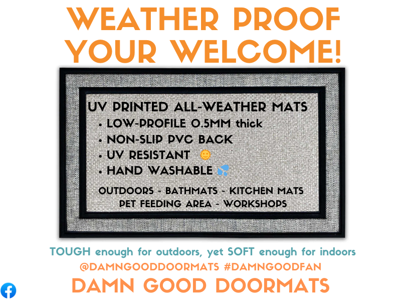 Hebrew Shalom welcome mat