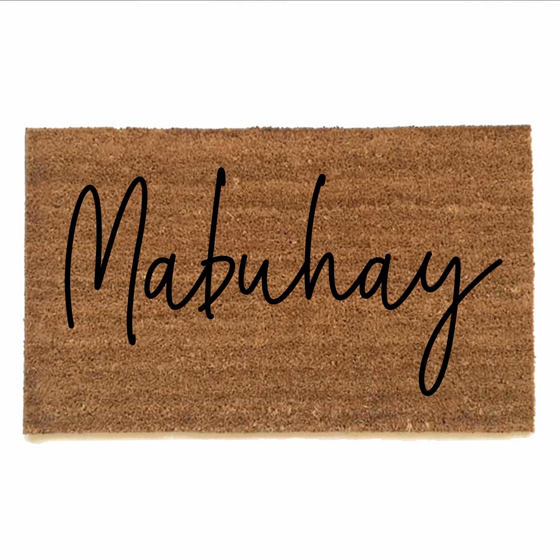 mabuhay filipino welcome mat coir sustainable doormat