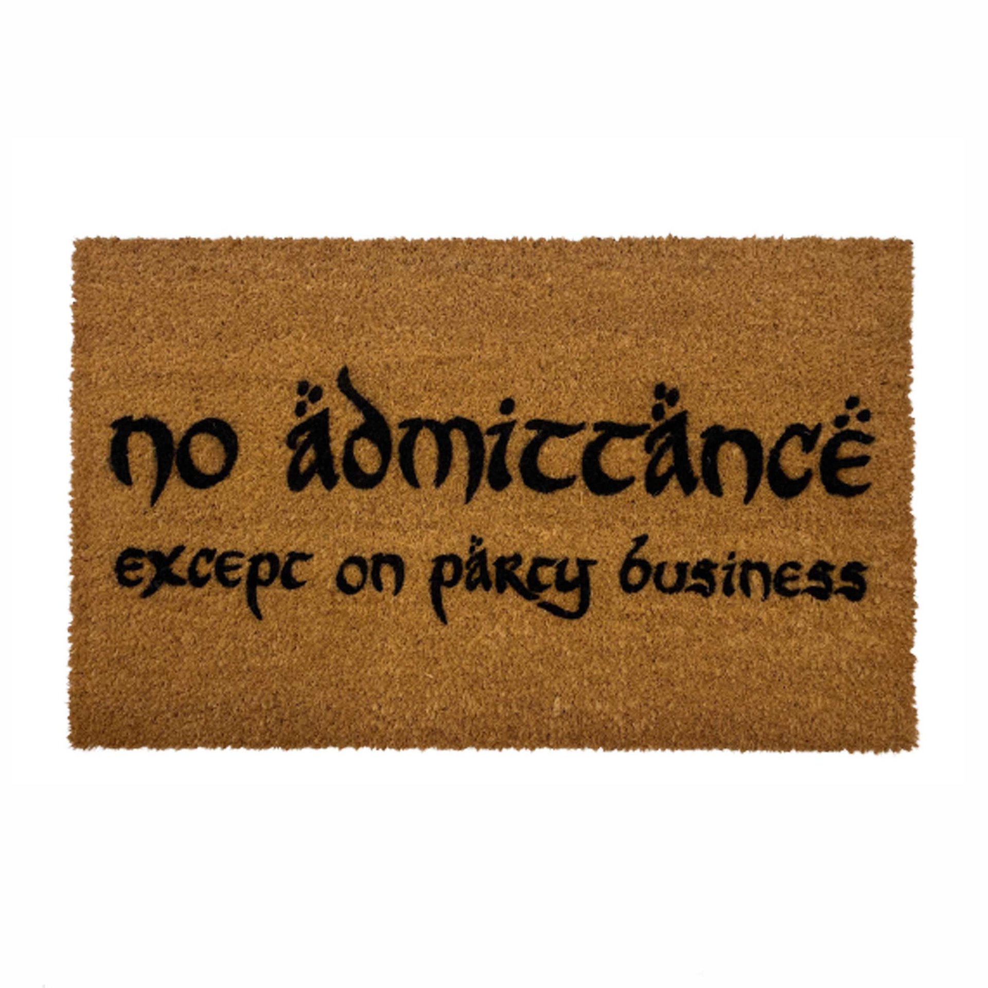 no admittance except on party business The Shire JRR Tolkien doormat