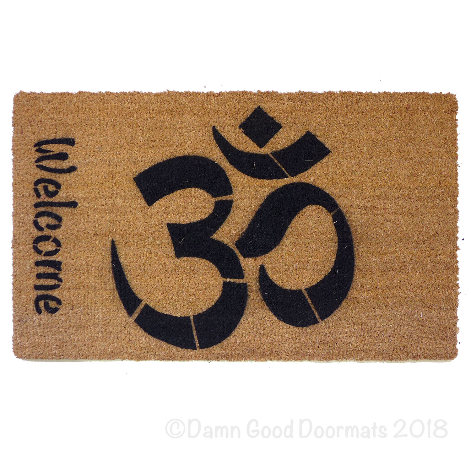 welcome om, namaste hindu doormat