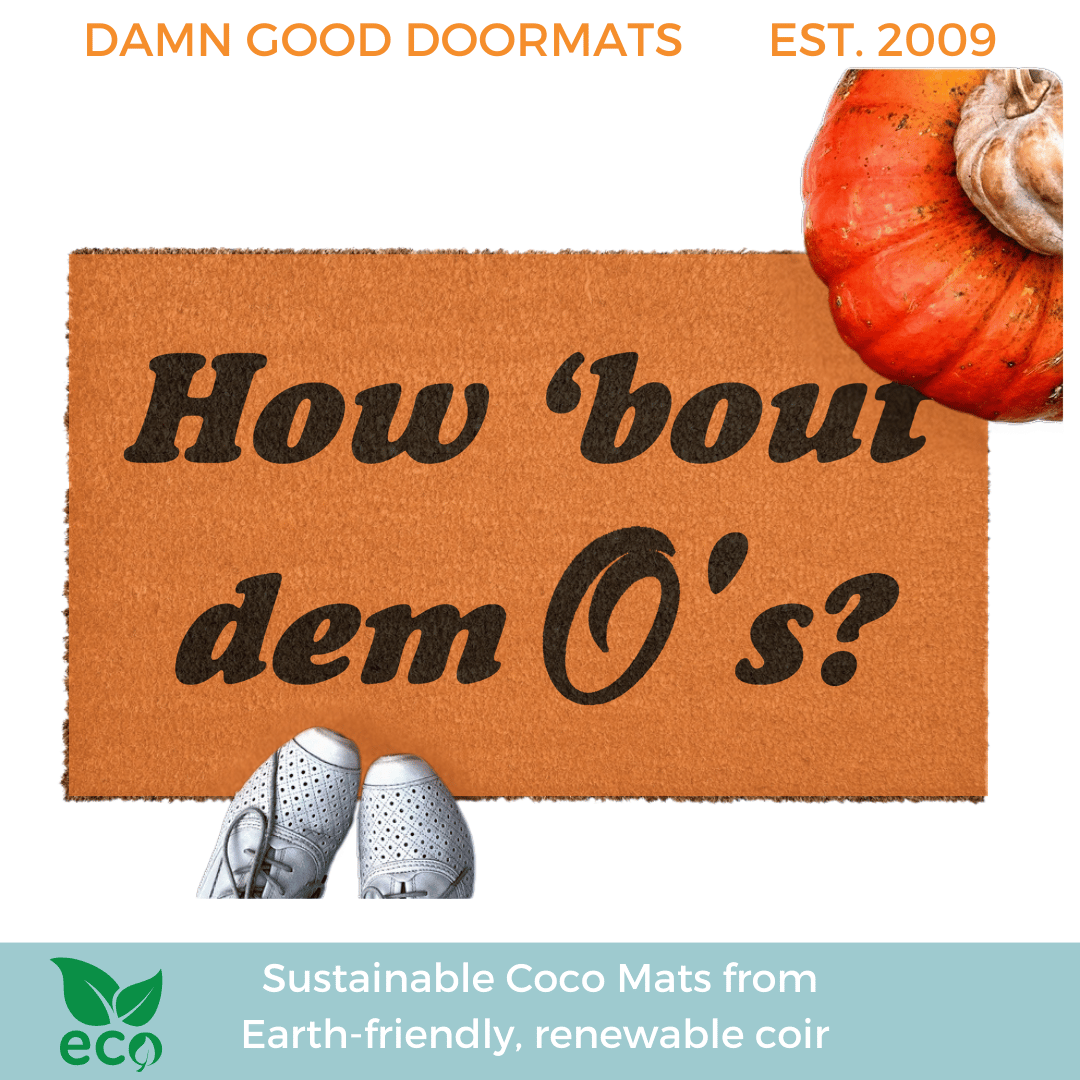 how 'bout dem O's? Baltimore Oriole's fan doormat