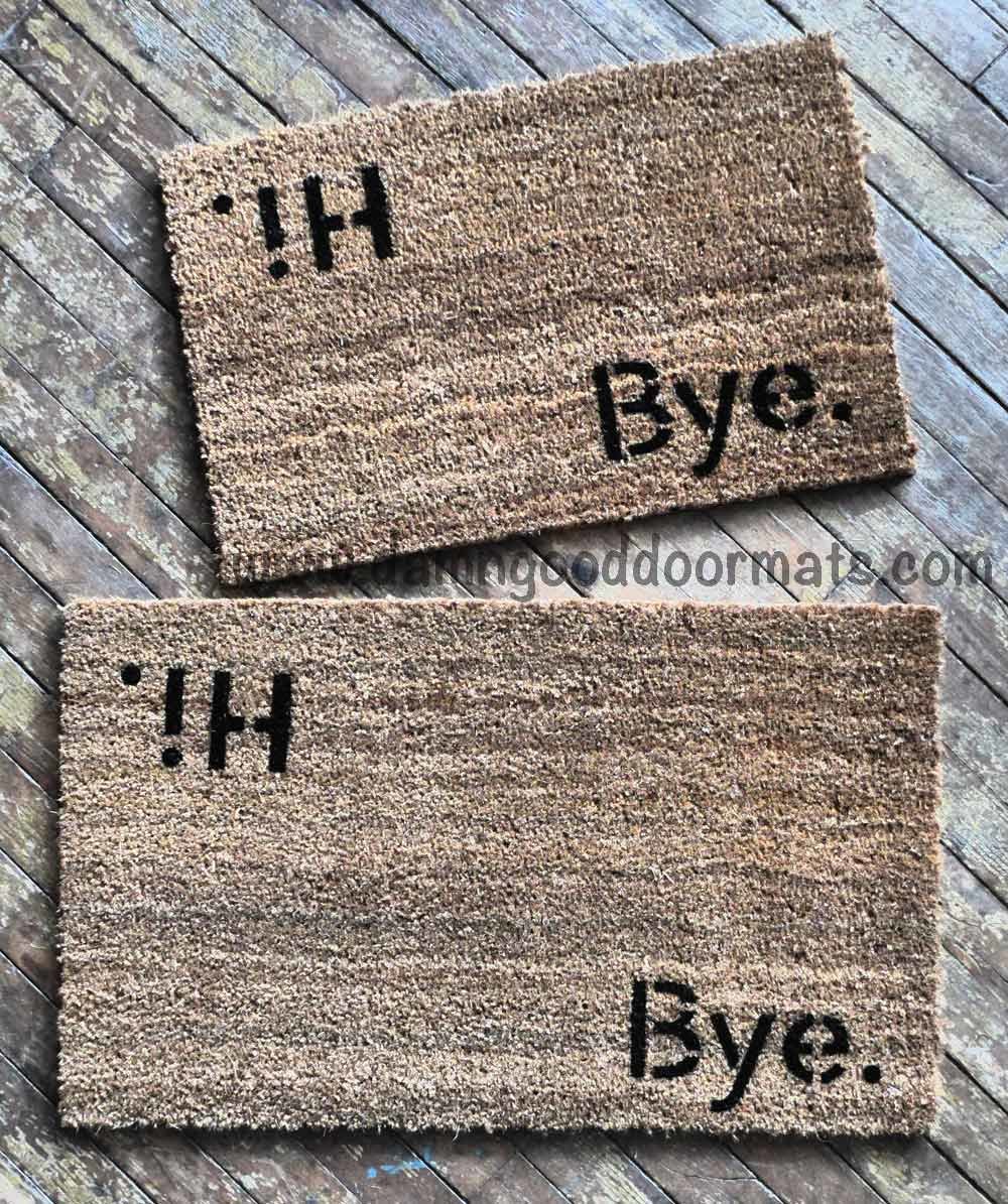 Hi Bye BLOCK doormat