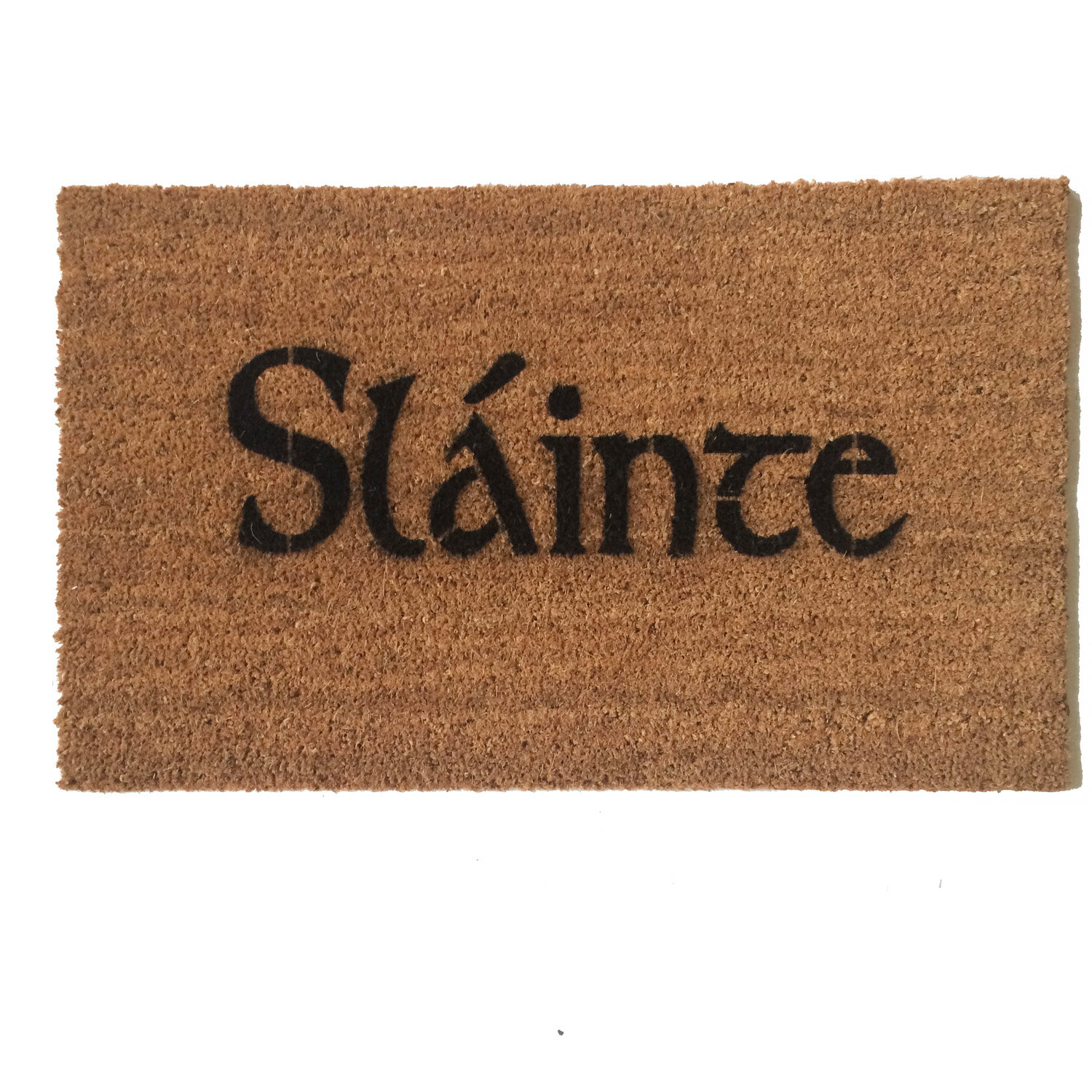 Sláinte  Irish drinking toast "health" doormat St. Patrick's Day