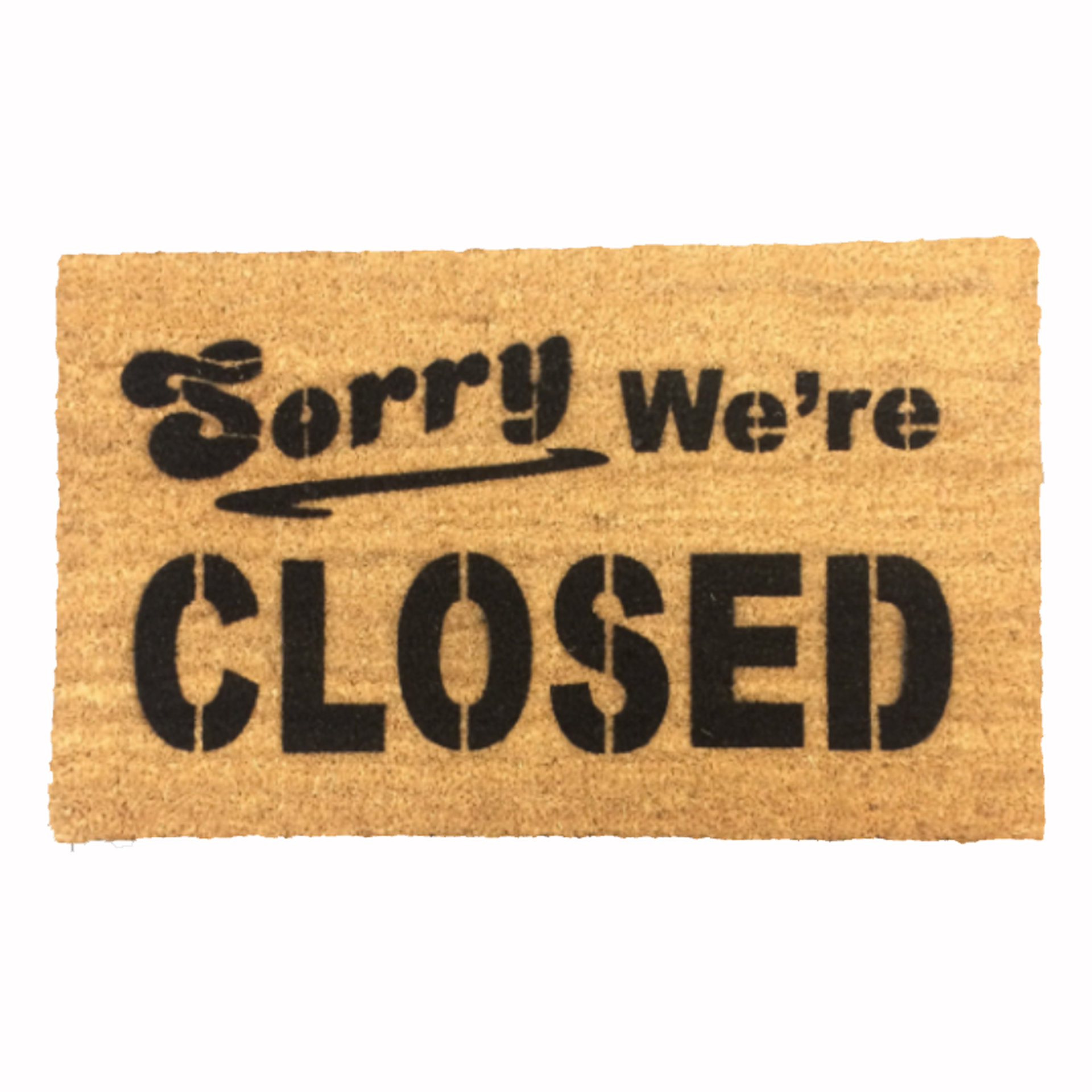 Sorry we're DEAD Halloween Zombie doormat