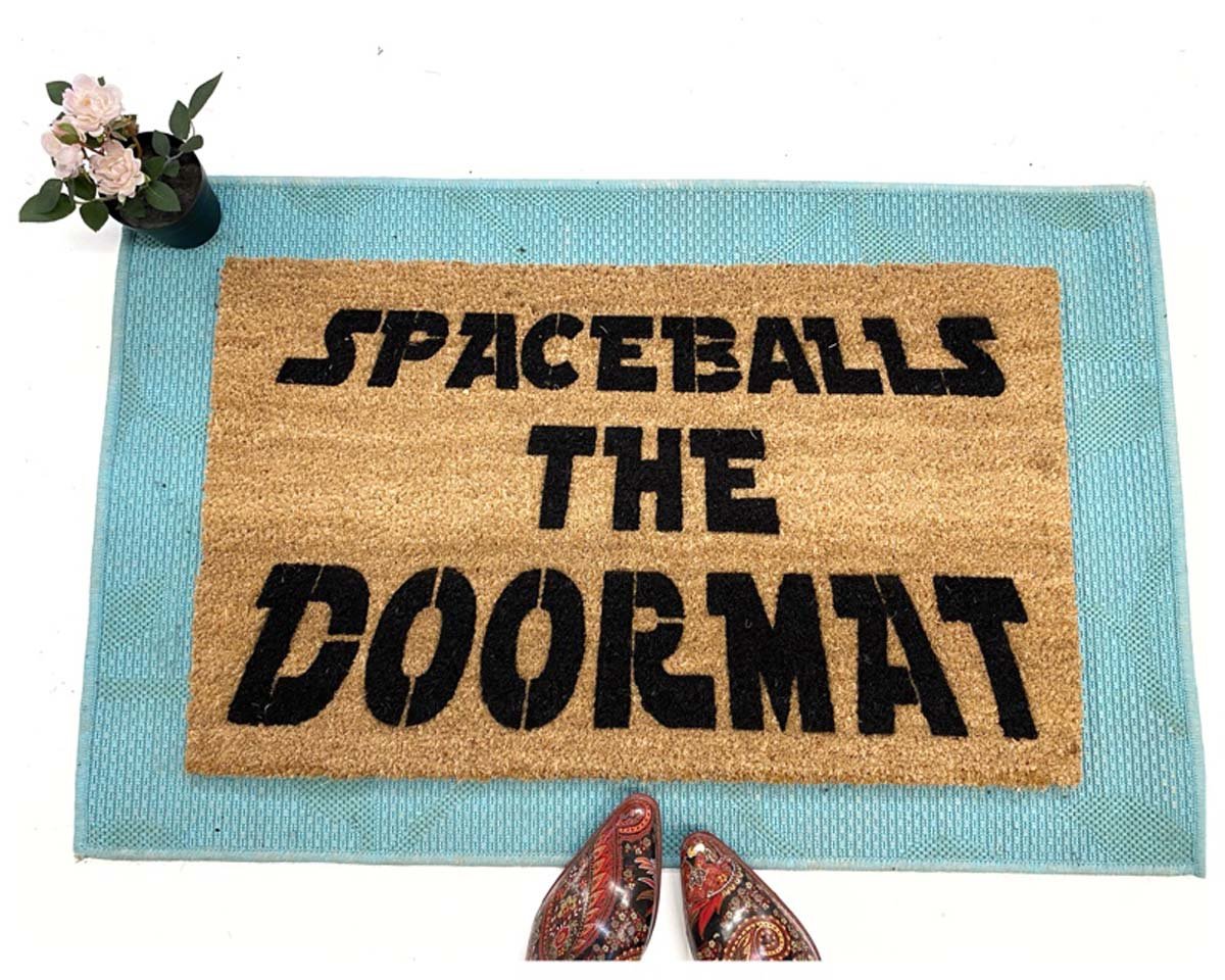 Spaceballs the Doormat funny star wars nerdy doormat
