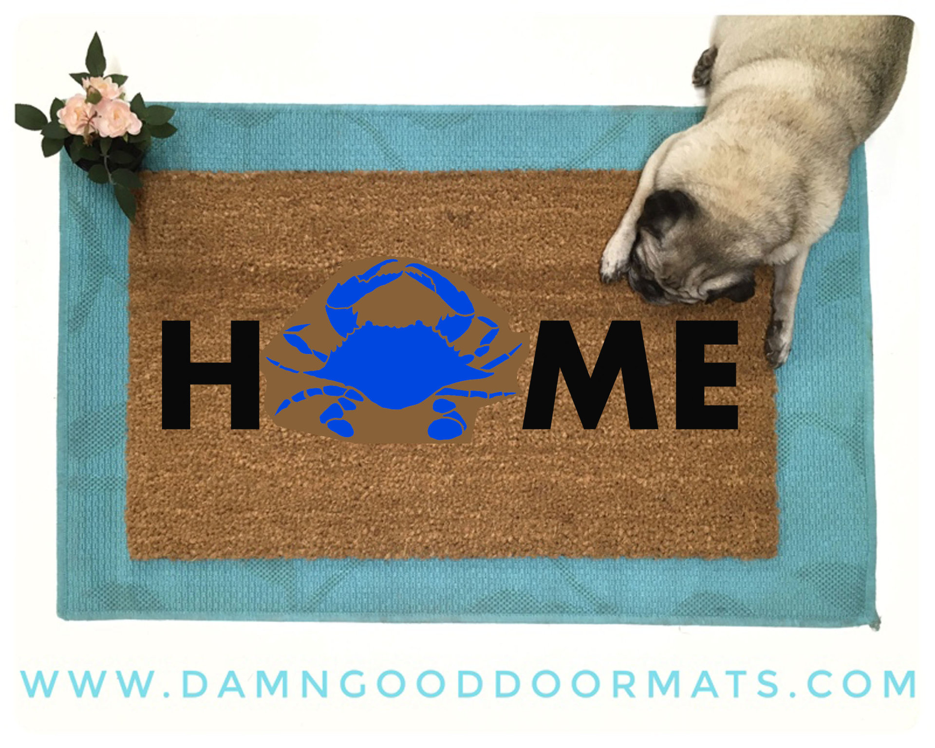 Home maryland crab funny doormat