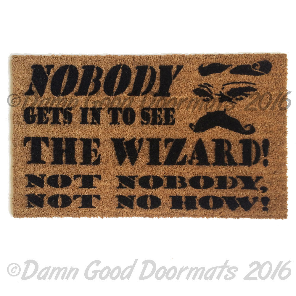 here's no place like home- Wizard of OZ doormat