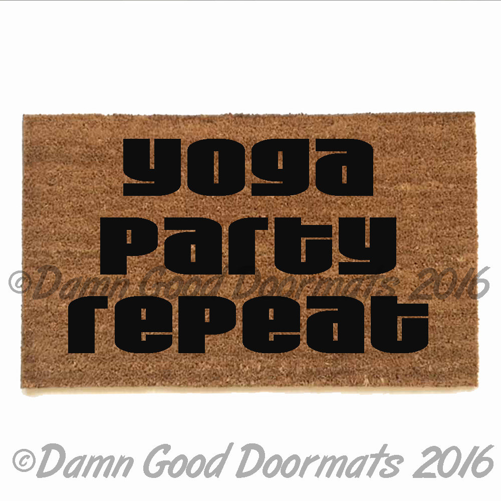 Yoga Party Repeat doormat