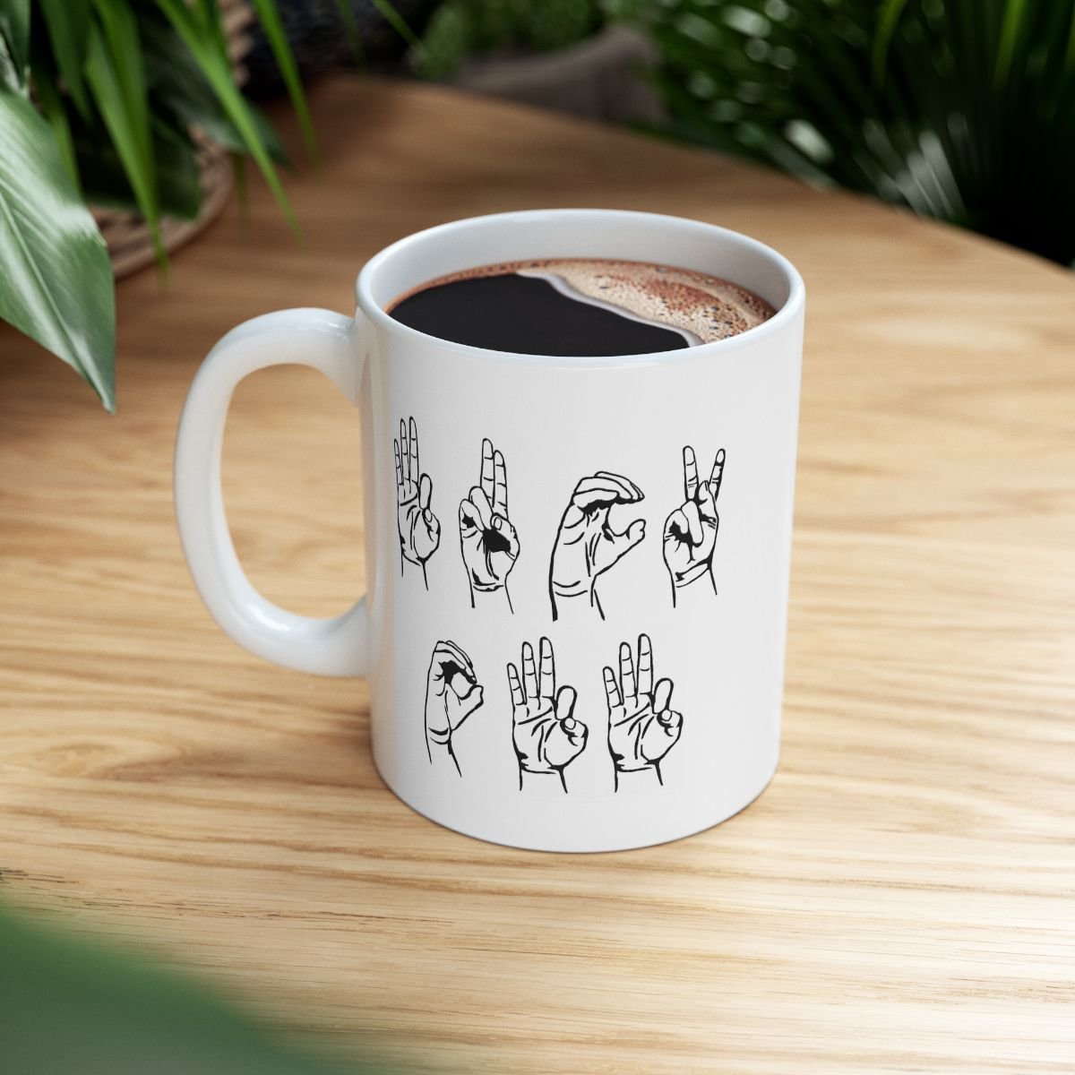 ASL Fuck Off Mug | Ceramic Coffee Cup, 11oz 15oz