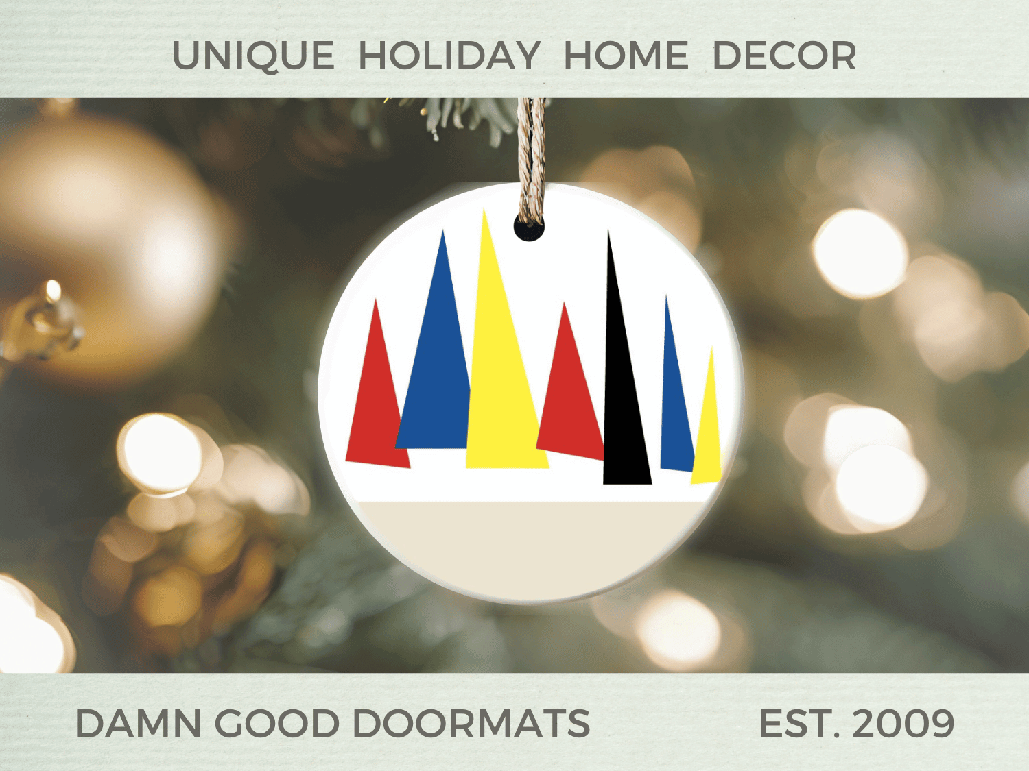 Abstract Pine Trees Ornament | Damn Good Doormats