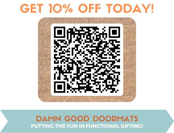 The Shining Doormat | Orange Hex Carpet Fall Welcome Mat