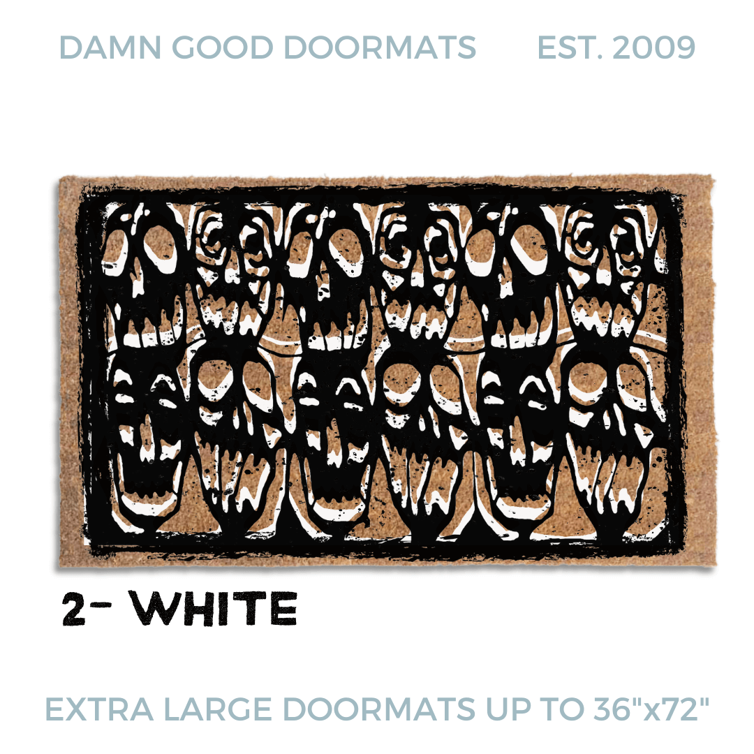 a black and white skull Halloween design inspired by the 80's cult film Desperately Seeking Susan.