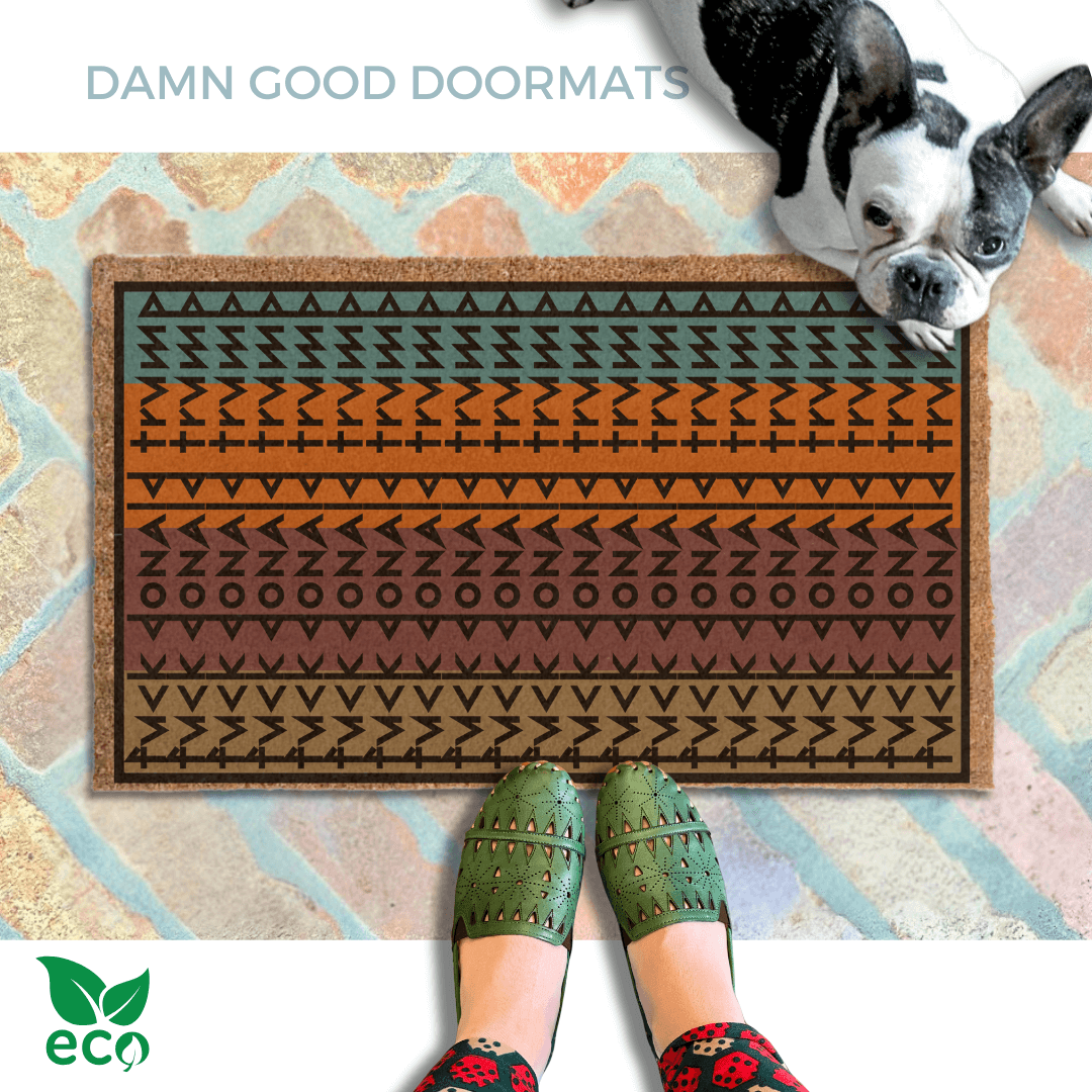 subtle fuck donald trump doormat in abstract southwestern contemporary design
