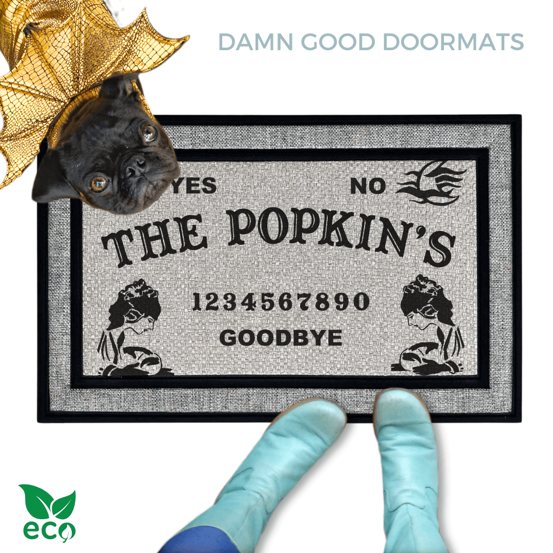 Personalized Name Ouija Halloween Welcome Mat