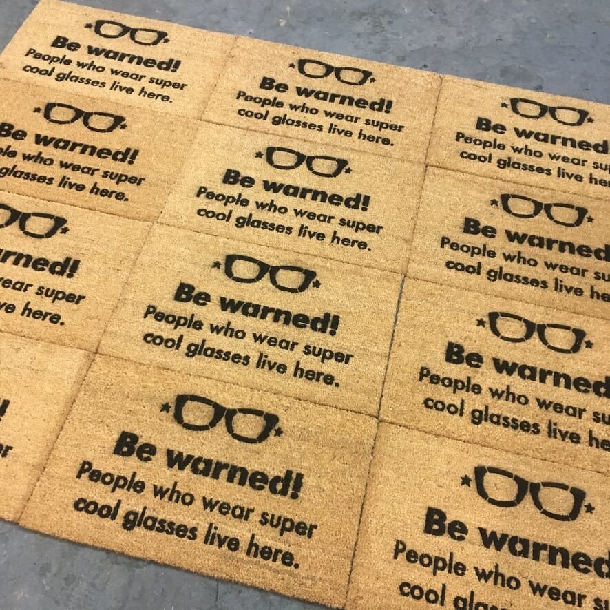Cool glasses doormat