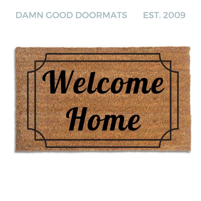 Art Deco Welcome Home doormat