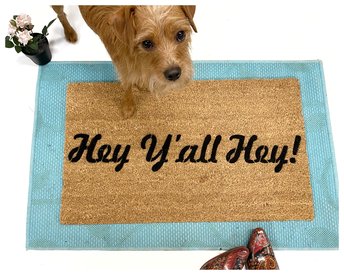 Hey Y'all Hey sweet boho doormat
