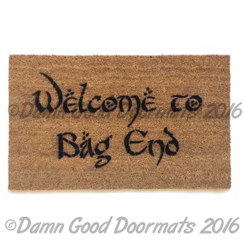 LOTR Bilbo Welcome to Bag End doormat