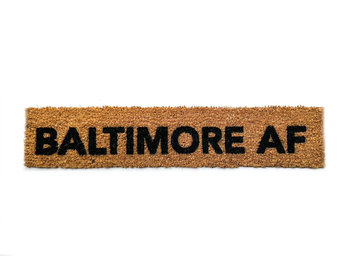 skinny Baltimore AF outdoor coir doormat