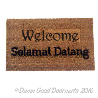 Selamat Datang- Indonesian Welcome doormat