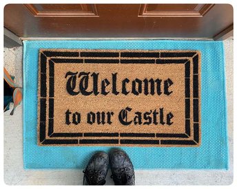 Welcome to our Castle Fairy Tale doormat