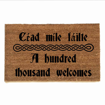Irish welcome doormat