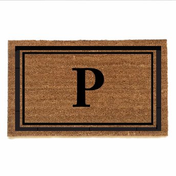Custom initial doormat