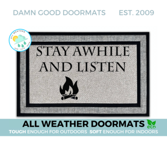 all weather Stay Awhile and Listen Diablo damn good doormat