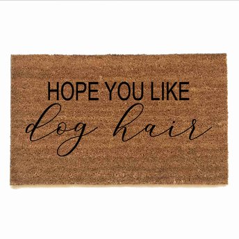 Hope you like dog hair doormat