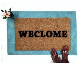 WECLOME, funny dyslexic "Still Game" doormat