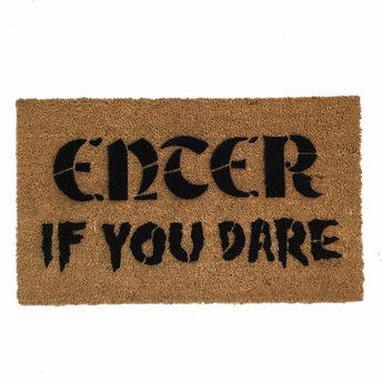Enter- if you DARE spooky Halloween doormat