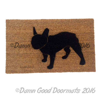 French bulldog Frenchie doormat