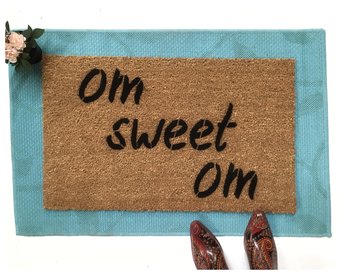 om sweet om  Zen  Yoga mat