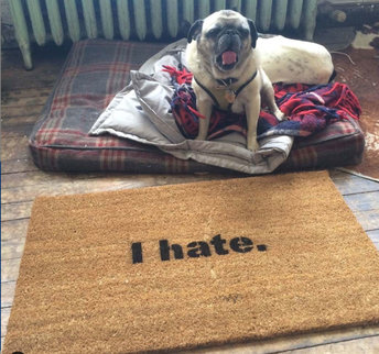 I hate. Funny rude doormat
