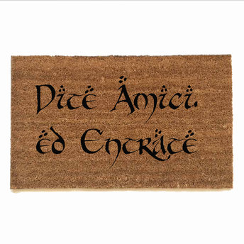 Dite amici' ed entrate italian LOTR Tolkien  -Speak, Friend, and Enter- doormat