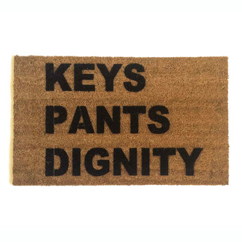KEYS PANTS DIGNITY™ funny doormat
